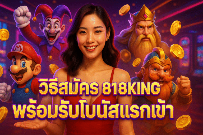 วิธีสมัคร 818KING พร้อมรับโบนัสแรกเข้า