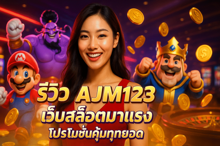 รีวิว AJM123 เว็บสล็อตมาแรง โปรโมชั่นคุ้มทุกยอด