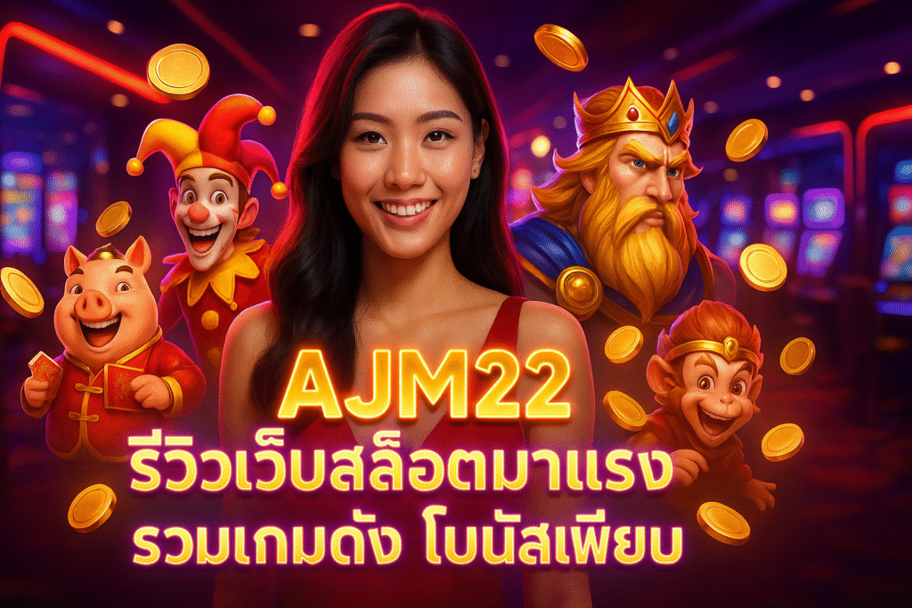 AJM22 รีวิวเว็บสล็อตมาแรง รวมเกมดัง โบนัสเพียบ