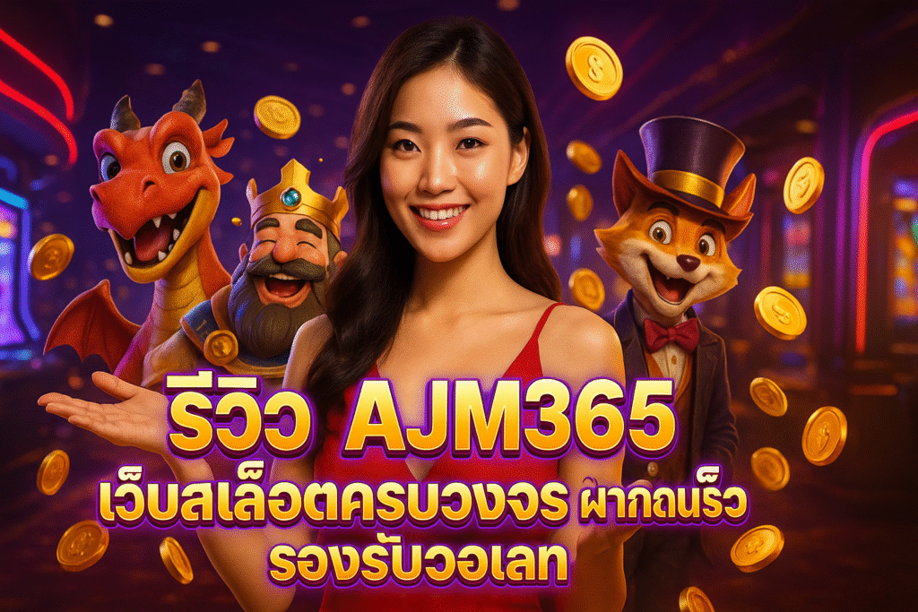 รีวิว AJM365 เว็บสล็อตครบวงจร ฝากถอนเร็ว รองรับวอเลท